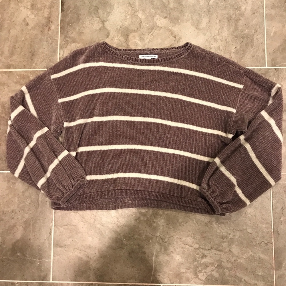 Striped Chenille Sweater